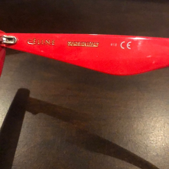 Celine CL40019I Women's Cat-Eye Sunglasses in red - Picture 5 of 7